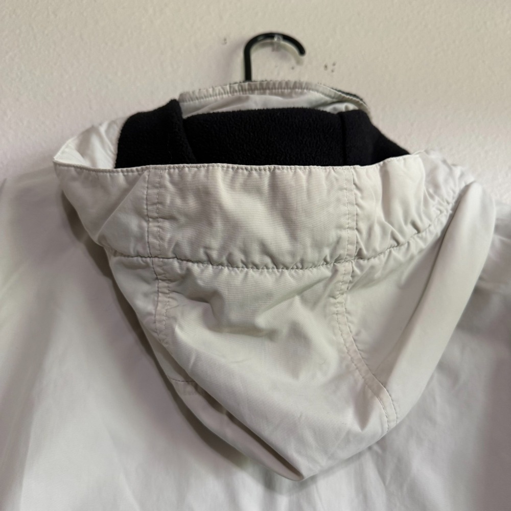 Vintage Eddie Bauer Parka Jacket Women's Size PXL Ivory Detachable Hood Full Zip - Picture 9 of 14